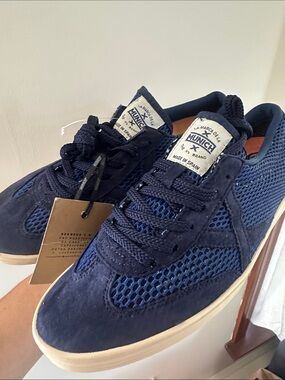 Munich Blue Suede Mesh Low
Top Trainers Men's Size 8.5-Euro 42